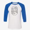 Unisex Three-Quarter Sleeve Baseball Tee Thumbnail
