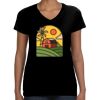 LAT Ladies Perfect V-Neck T-shirt Thumbnail