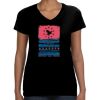 LAT Ladies Perfect V-Neck T-shirt Thumbnail