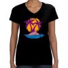 LAT Ladies Perfect V-Neck T-shirt Thumbnail