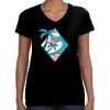 LAT Ladies Perfect V-Neck T-shirt Thumbnail