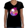 LAT Ladies Perfect V-Neck T-shirt Thumbnail