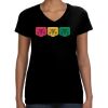 LAT Ladies Perfect V-Neck T-shirt Thumbnail